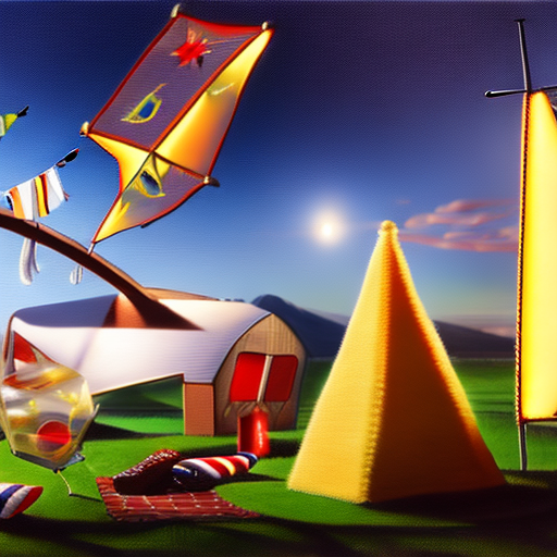 kettle, kiwi, rug, pillow, kite, bridge, meteor, pyramid, candy cane, yellow